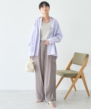 AMERICAN HOLIC Ｗポケットコーデュロイシャツ ライラック