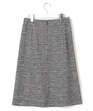 23区 S 【セットアップ対応】シャインツイードストレッチ スカート ブラックミックス