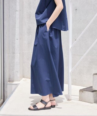 AMERICAN HOLIC 【多機能】タックトップス＋ギャザースカート Navy