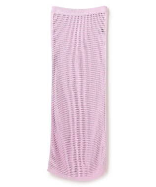 uncrave メッシュニット タイトスカート ライトピンク