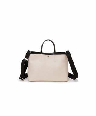 TOPKAPI 【Breath TOPKAPI】RIPPLE リプル ショルダー付き シンプル ミニ トートバッグ オフ