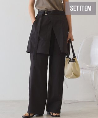 AMERICAN HOLIC 【2点セット】レイヤードパンツ Black