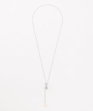 J.PRESS LADIES スカーフリング ラリエット ネックレス シルバー系