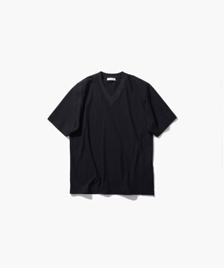 ATON FRESCA NUBACK | VネックTシャツ  BLACK