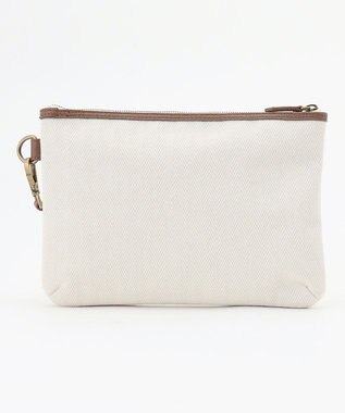 JOSEPH ABBOUD 【軽量/バッグINバッグ付き】ヘリンボンキャンバス トートバッグ アイボリー系