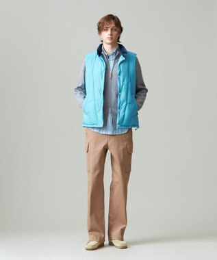 J.PRESS MEN コットンピケストレッチ カーゴパンツ ベージュ系