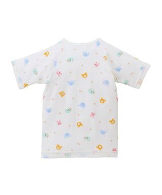 MIKI HOUSE HOT BISCUITS 【50-60cm】 フライス総柄短肌着 マルチカラー