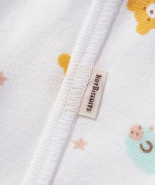 MIKI HOUSE HOT BISCUITS 【50-60cm】 フライス総柄短肌着 マルチカラー