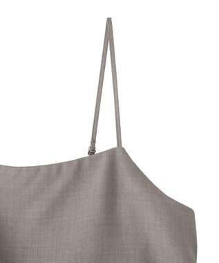 AMERICAN HOLIC リネンライクビスチェサロペット Gray Beige