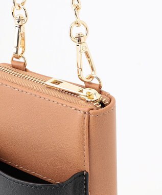 LA BAGAGERIE 【インスタグラマー chiyoさん×LA BAGAGERIE】チェーンスマホショルダー キャメル