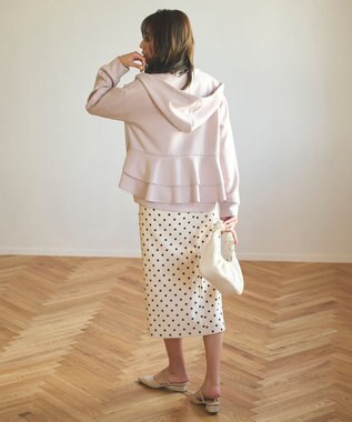 Feroux 【大好評につき新色登場！】バックフリルダンボール パーカー ピンク系