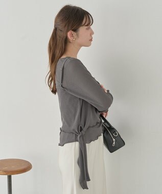 earth music&ecology 【SET2点】ツイストキャミレイヤードカットソー Gray