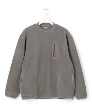 J.PRESS YORK STREET 【UNISEX】フリース クルーネックプルオーバー グレー系