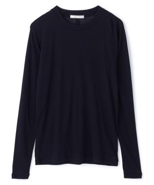 BEIGE， 【洗える】SORE / コットンシアークルーネックカットソー Navy