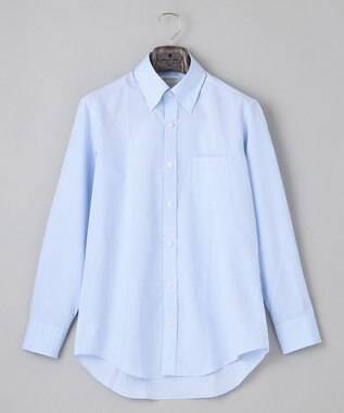 GOTAIRIKU 【形態安定】PREMIUMPLEATS_スナップダウン 通年ドレスシャツ サックスブルー系