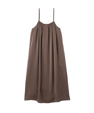 AMERICAN HOLIC タックサテンキャミワンピース Charcoal Gray