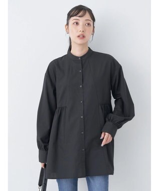 earth music&ecology サイドティアードチュニック Black