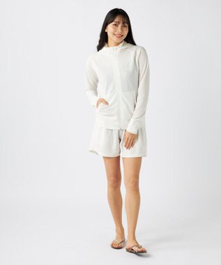 OP／FILA 【Ocean Pacific】2way 鹿の子ラッシュガード アイボリー