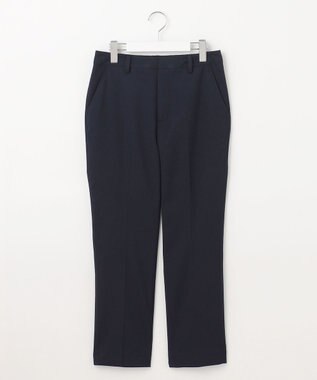 J.PRESS LADIES S 【洗える】シャークスキン テーパード パンツ ネイビー系