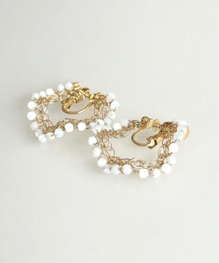 CASUMINO sweet pie mini 白蝶貝イヤリング gold