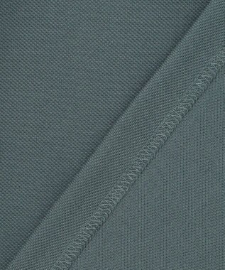 J.PRESS YORK STREET 【UNISEX】鹿の子 ワンポイントポロシャツ スモーキーグリーン系