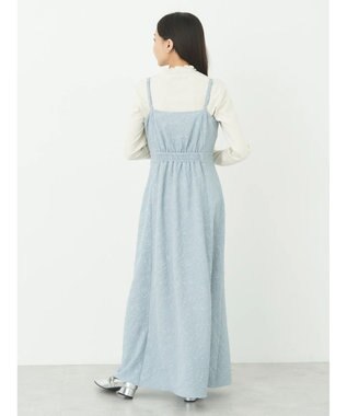 earth music&ecology ＳＥＴ２点ジャガードボレロ＋ワンピース Grayish Blue