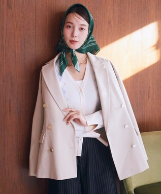 earth music&ecology アーガイルニットカーディガン Ivory