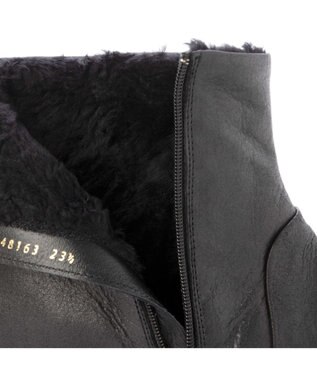 MODE ET JACOMO <D'ICI>プレーンボアショートブーツ ブラック