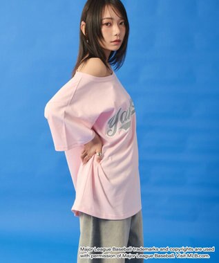 WEGO 別注MLBオフショルビッグT 柄2