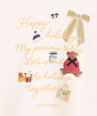 組曲 KIDS 【150-160㎝】 ホリデー トレーナー エクリュ