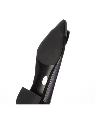 MODE ET JACOMO <MODE ET JACOMO>ポインテッドバックルデザインパンプス ブラック