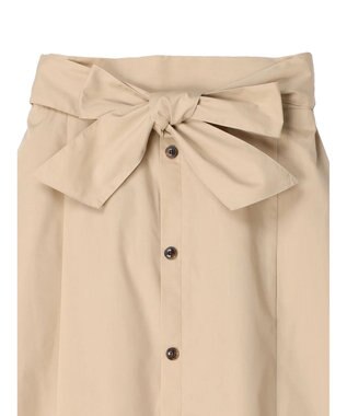 earth music&ecology ウエストリボンヘムスカート Beige