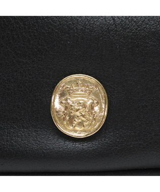 A.D.M.J. 【牛革】クラシックアニルブリロ/ノーブルファスナートート25cm(ショルダーストラップ付) ブラック