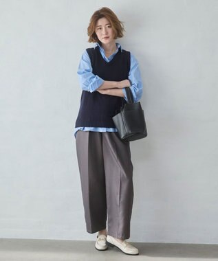 WEGO 【2026春夏】ベーシックニットベスト ネイビー