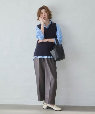 WEGO 【2026春夏】ベーシックニットベスト ネイビー