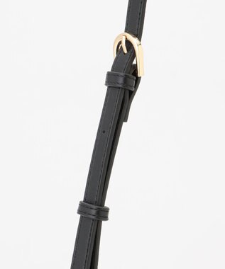 LA BAGAGERIE シープレザー　ギャザーミニマムバッグ ブラック