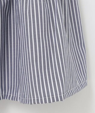 ANY KIDS ストライプ シャツ ワンピース ブルーストライプ