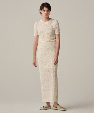 uncrave 【洗濯機洗い可】ストレッチレース トップス （uncrave WHITE） エクリュ