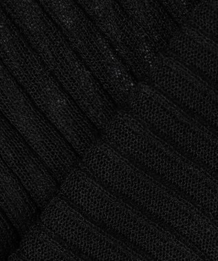 uncrave シアー リブ ニット カーディガン（uncrave STANDARD） ブラック