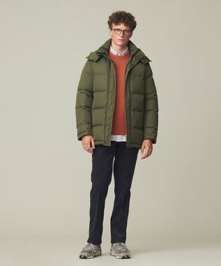 J.PRESS MEN 【Cash Lamb's Wool】ケーブルクルーネック ニット オレンジ系