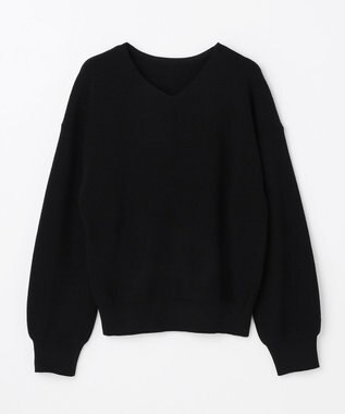 ANY 【8色展開】Vネックデイリーニット ブラック