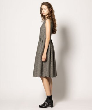 TOCCA 【洗える】GEOMETRIC FLOWER ドレス ブラック系5