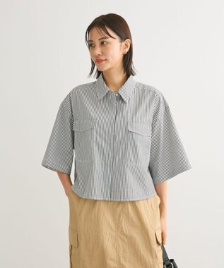 Green Parks ５分袖ショートシャツ Black