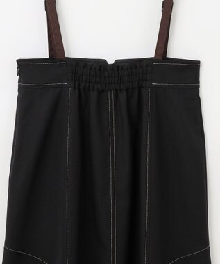 ANY SIS 【洗える】カラーMIXシャンブレー スカート ブラック