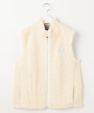 23区GOLF 【WOMEN】ボアベスト アイボリー系