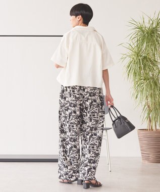 AMERICAN HOLIC Ｗポケットデニムショートシャツ Off White