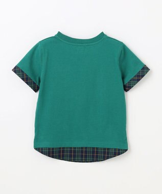 J.PRESS KIDS 【110-130cm】マドラスＴシャツ グリーン系