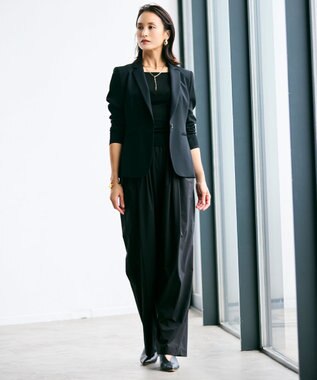 BEIGE， 【洗える・Oggi 10月号掲載】MARINO / コットンリブキャミソール Black