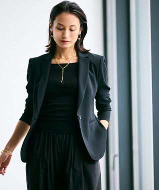 BEIGE， 【洗える・Oggi 10月号掲載】MARINO / コットンリブキャミソール Black