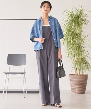 AMERICAN HOLIC Ｗポケットデニムショートシャツ Indigo